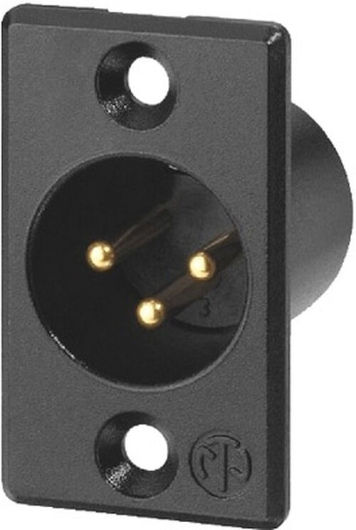 Neutrik Nc3mp-B - 3-Pol Xlr Chassisstecker Male