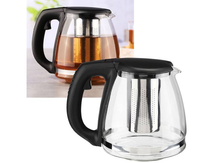 Teekanne, mit Filtereinsatz aus Edelstahl, 1,2 L