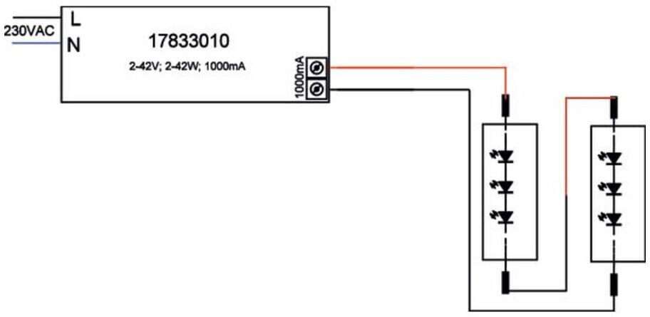 brumberg LED-Konverter 1000mA 42W 17833010)