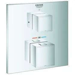 Grohe Grohtherm Cube Fertigmontageset 24153000 chrom, UP-Brause-Thermostat