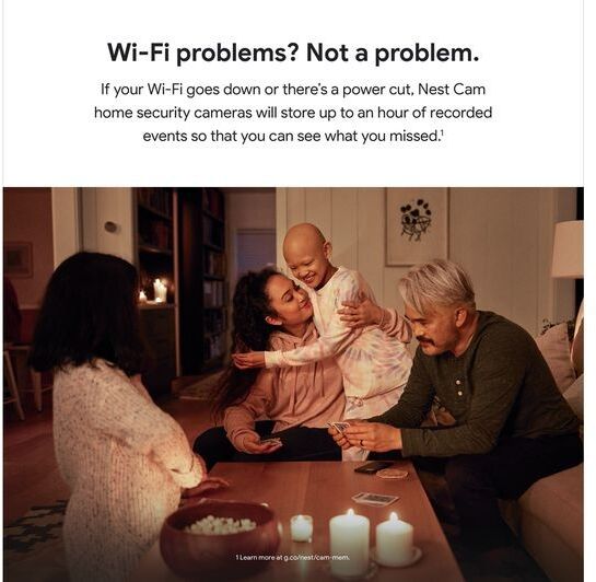 Google Nest Cam Battery Security Camera Snow