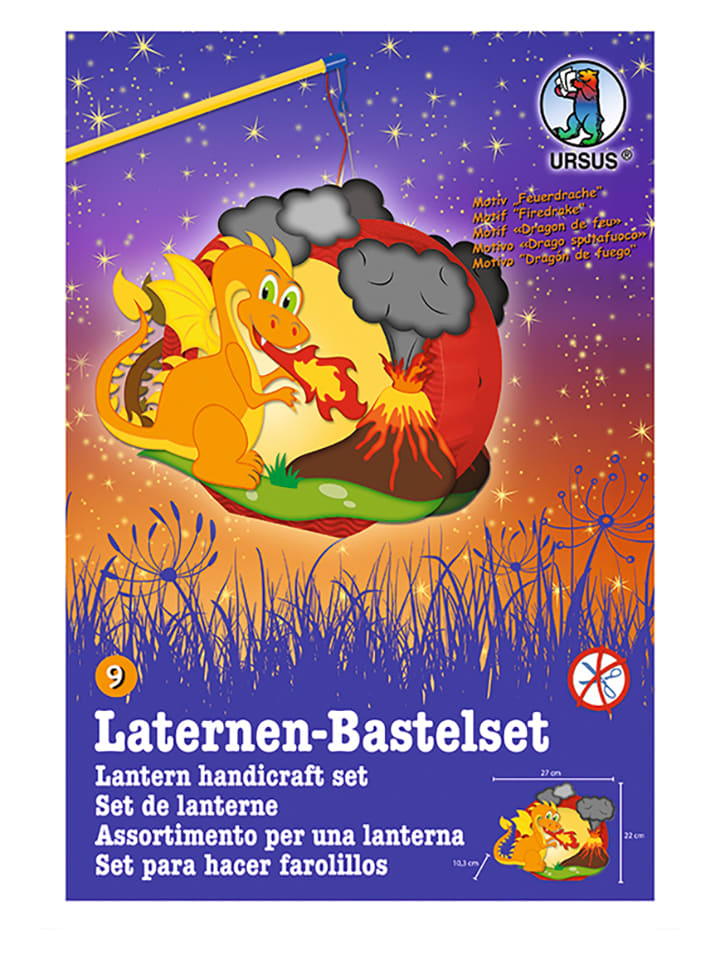 URSUS Laternen-Bastelset "Feuerdrache" - onesize