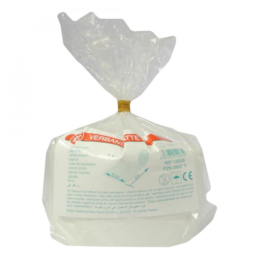 NOBAMED Paul Danz AG Verbandwatte gerollt 6 cmx2 m 00950776