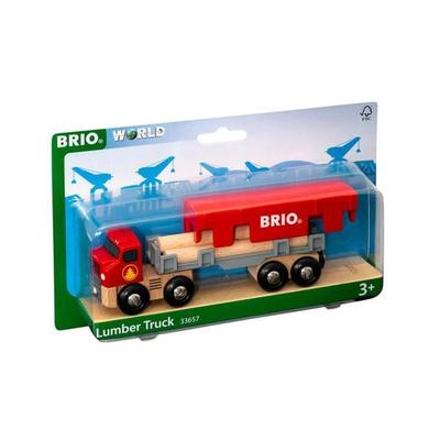 BRIO World - Holztransporter mit Magnetladung
