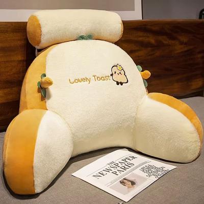 Inspired Finds Soft Bed Backrest Cushion Pillow For Bed & Sofa toast 27.56x19.69x9.84in