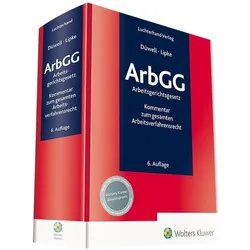 ArbGG - Arbeitsgerichtsgesetz - Kommentar, Fachbücher von Franz Josef Düwell, Gert-Albert Lipke