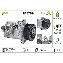 Kompressor Klimaanlage VALEO 813769