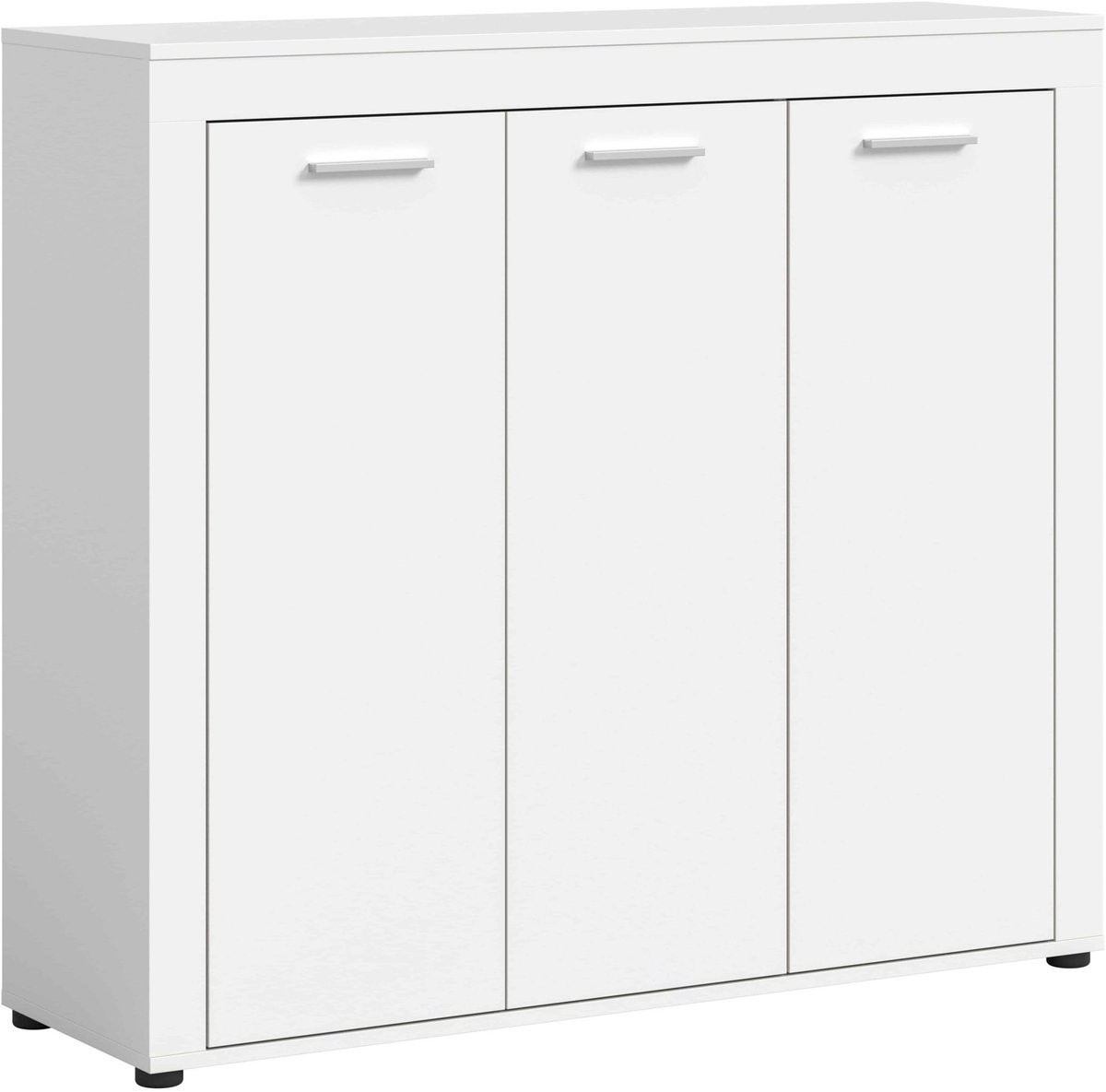 Furnilux Jam Garderobekast en schoenenkast wit melamine B/D/H: 120 x 37 x 108 cm