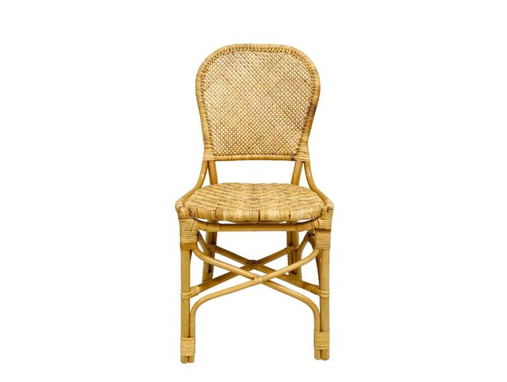 Chaise repas en rotin