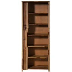 Bücherregal Sheesham 81x45x200 natur lackiert / sandgestrahlt PURE SHEESHAM #227