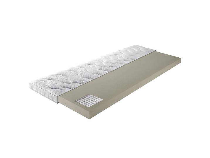 Surmatelas en mousse froide Adlon 180 x 200cm Âme : Mini-ressorts ensachés & mousse froide Blanc