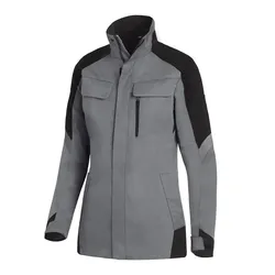 Damen Arbeitsjacke "ANDREA" - S - grau/schwarz