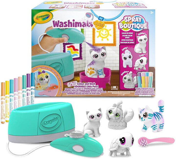 BRINQUEDO CRAYOLA WASHIMALS SALON