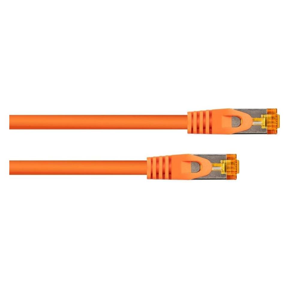 Varia Cat.7 Patchkabel, S/FTP, TPE, halogenfrei, orange, 10m (S/FTP, CAT7, 10 m) (419409)