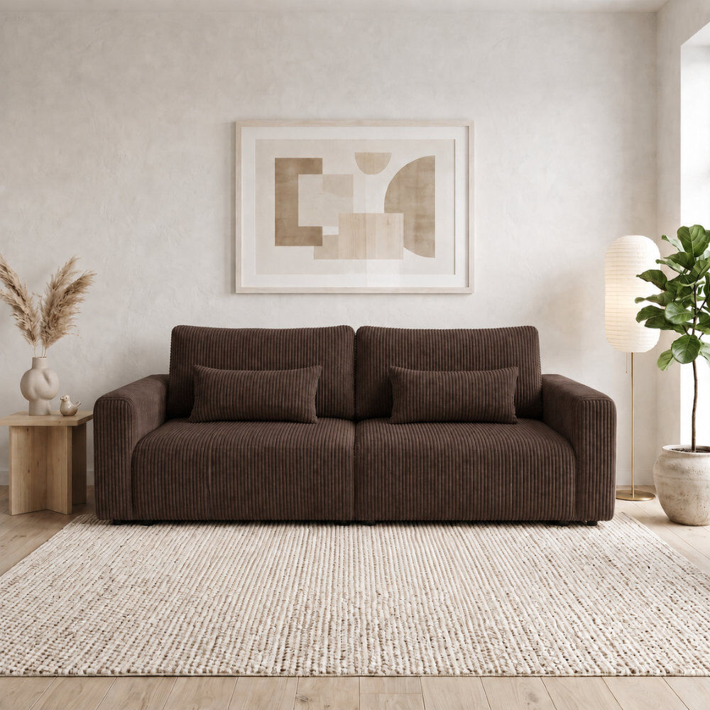 Brayden Studio Sectional Brown POSO 6 86cm H X 230cm W X 150cm D