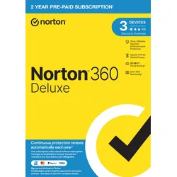 Norton 360 Deluxe 2026, inkl. 25 GB, 3 Geräte - 2 Jahre, Download