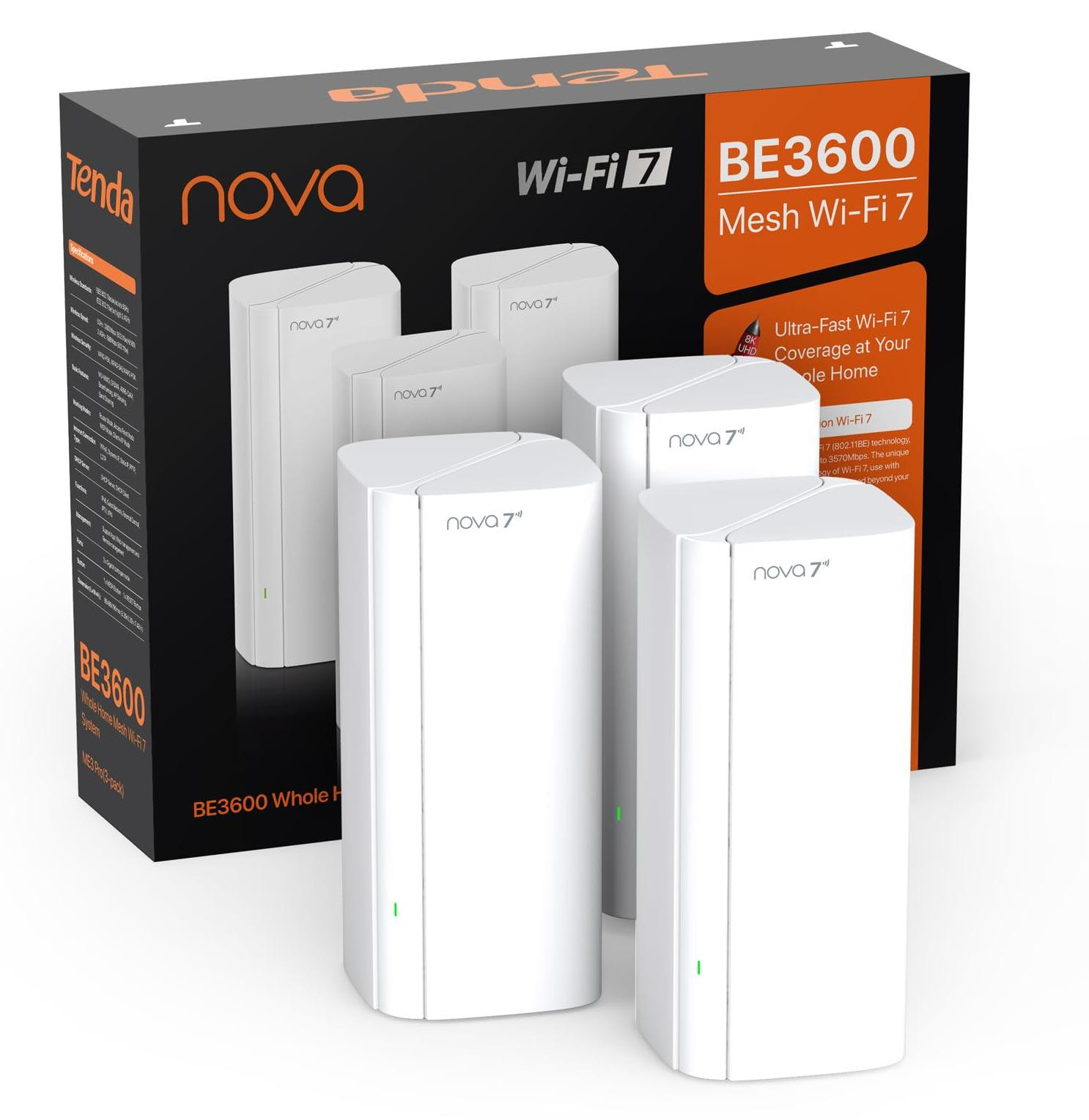 Tenda ME3 Pro 3-pack Mesh BE3600 Wi-Fi 7 Systeem