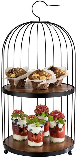 APS Alzata per buffet "Birdcage" 26 x 26 cm