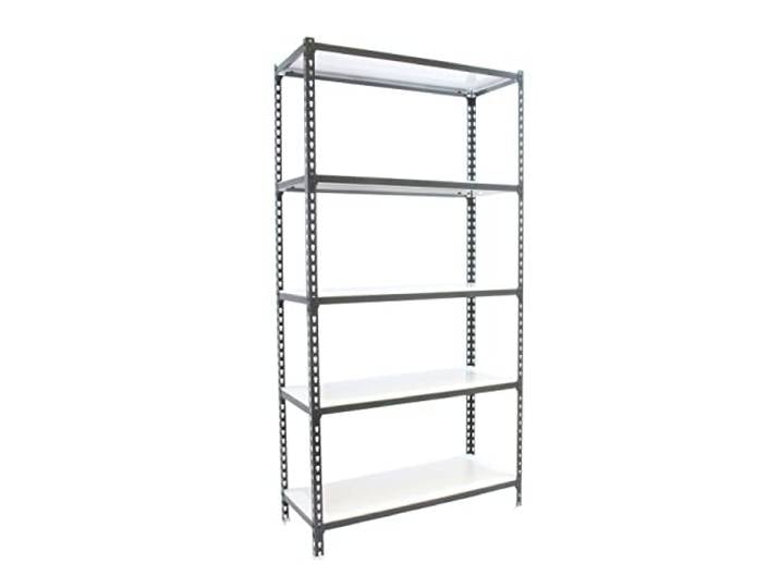 PROREGAL Schwerlastregal Big Metal Shark HxBxT 200x120x30cm Fachlast 200kg Anthrazit-Weiß Standregal Lagerregal