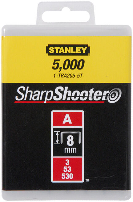 Agrafes Stanley type A 8mm 5000 pcs. (1-TRA205-5T)