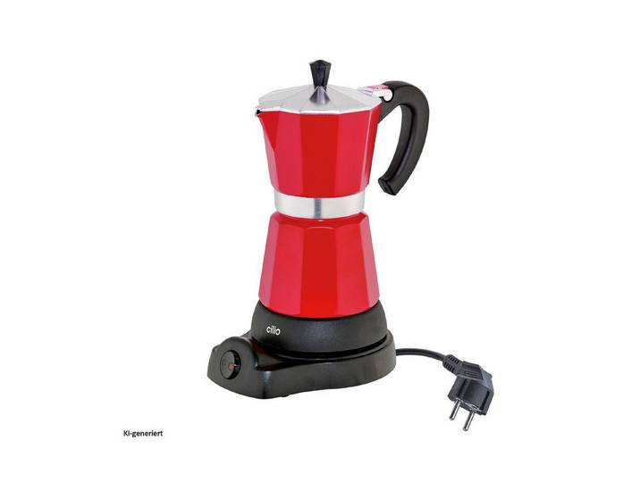 Cilio Espressokocher, mit Warmhaltefunktion, kabelloser Zentralkontakt