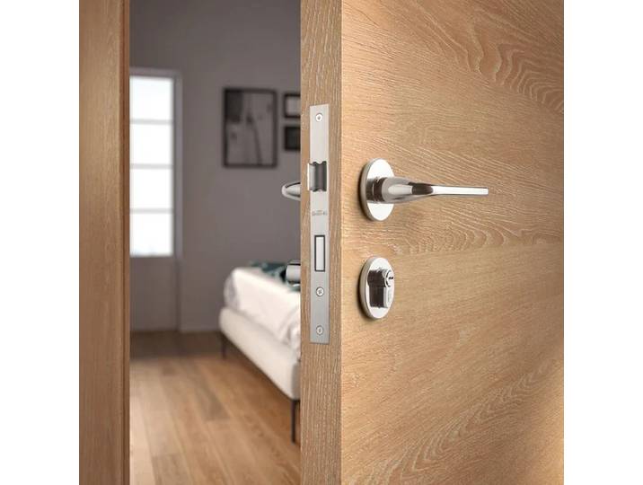 Poignée de serrure de porte de chambre muette nordique haut de gamme, serrure de porte intérieure luxueuse, antivol, quincaillerie de meubles, anti-usure