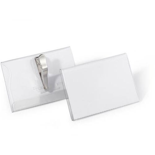 DURABLE Namensschild, mit Krokoklemme, 90 x 54 mm