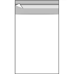 100 Klappenbeutel, wiederverschließbar, OPP-Folie, transparent 95 x 130 mm