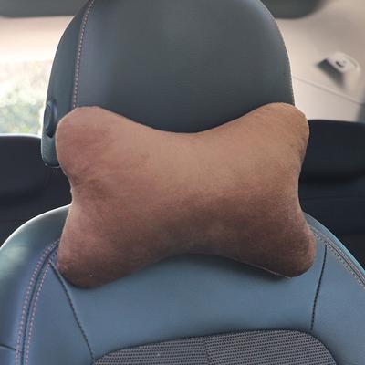 Market Central Memory Foam Car Neck Pillow Ergonomic Headrest Support Cushion For Long Drives brown