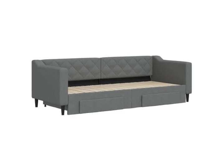 KTHLBRH Bettgestell, Grau, Beton, aus technischem Holz Einfache Montage, unfertige Rückseite, platzsparendes Design, einfache Pflege