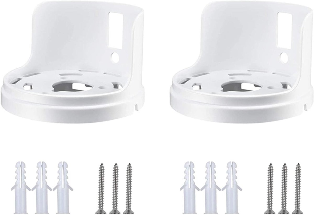 Wit Wandhouder Wifi Systeem Muurbeugel Router voor Netwerk Organisatie en Kabelmanagement - B/D/H: 12 x 12 x 10 cm