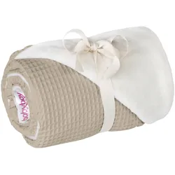 babybay® Kuscheldecke Waffelpiqué 75x100 cm, braun