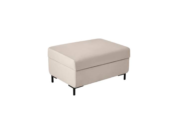 Design Sitzpouf „Yanis“ Samt Beige CXL by Christian Lacroix