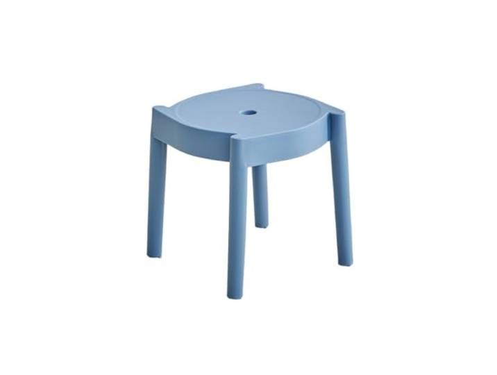 XXAD553TY Quadratischer Kunststoffhocker, geeignet for Badezimmerbalkone Kleiderschrank(Blue)
