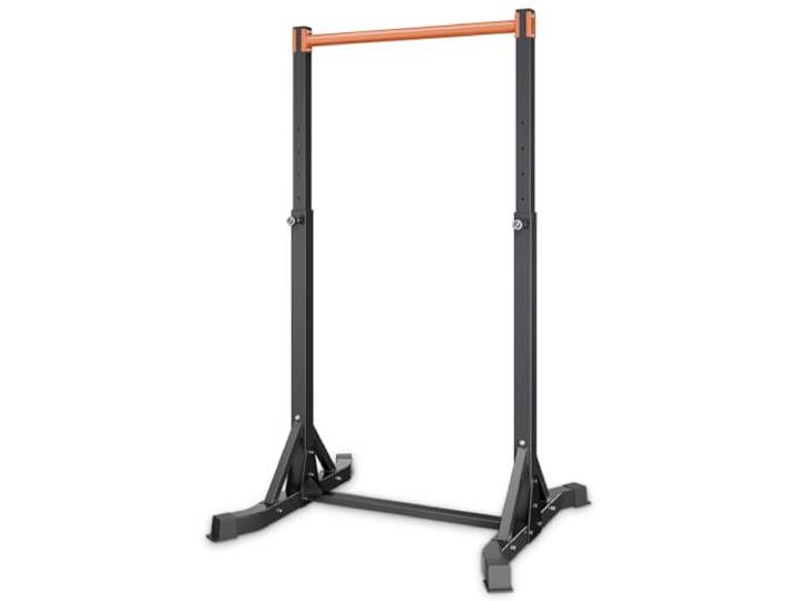 VEVOR Barre de Traction Autoportante Charge 150 kg\, Station de Tractions avec Structure en H et Tube en Acier Robuste\, 8 Niveaux de Réglage en Hauteur\, pour Relevés de Jambes\, Entraînement Domicile