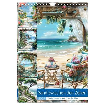 Sand zwischen den Zehen (Wandkalender 2027 DIN A4 hoch), CALVENDO Monatskalender