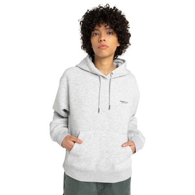 Hoodie ELEMENT "Element Co", Damen, Gr. XS, grau (mid grau heather), Obermaterial: 85% Polyester, 15% Baumwolle., Sweatshirts Hoodie