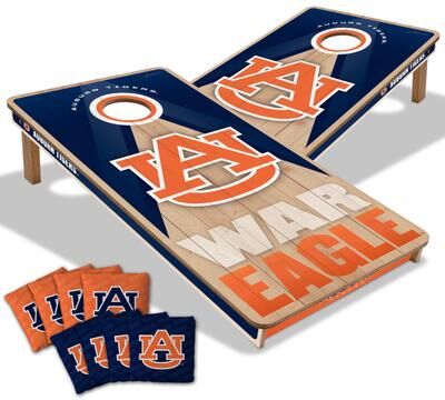 Skip's Garage Auburn Tigers NCAA 2x4 Professional Cornhole Board Set