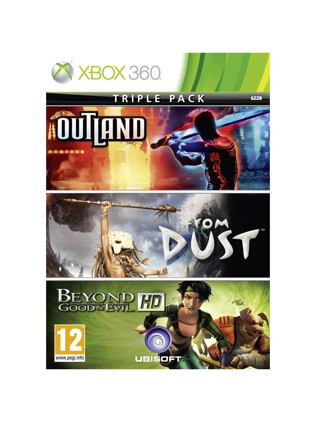 Beyond Good and Evil/Outland/From Dust - Microsoft Xbox 360 - Action - PEGI 12