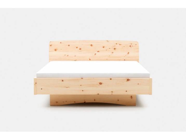 Natur24 Einzelbett Victoria Lux Bett 90 x 200 cm Zirbe Natur Unbehandelt
