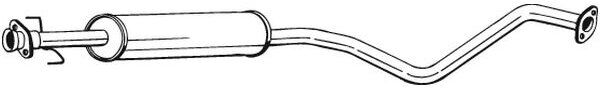 Silencieux Central Bosal 284-411