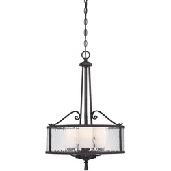 Pendelleuchte Deckenlampe Hängeleuchte D 45,7 cm Esszimmerleuchte 3 Flammig