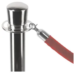 Showdown Displays Kordel für Absperrpfosten chrom umfasst rot