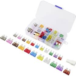 TRU COMPONENTS 60pcs fuse kit TC-14378664 Sicherungs-Set, Sicherungszieher 2 A, 3 A, 5 A, 7.5 A, 10 A, 15 A, 20 A, 25 A, 30 A, 35 A, 40 A Grau, Purpur, Tan,