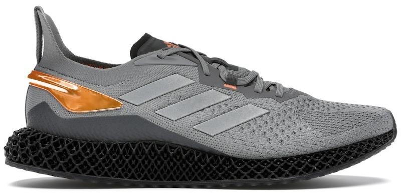 adidas X9000 4D Grey Three Signal Orange - EU 37 1/3
