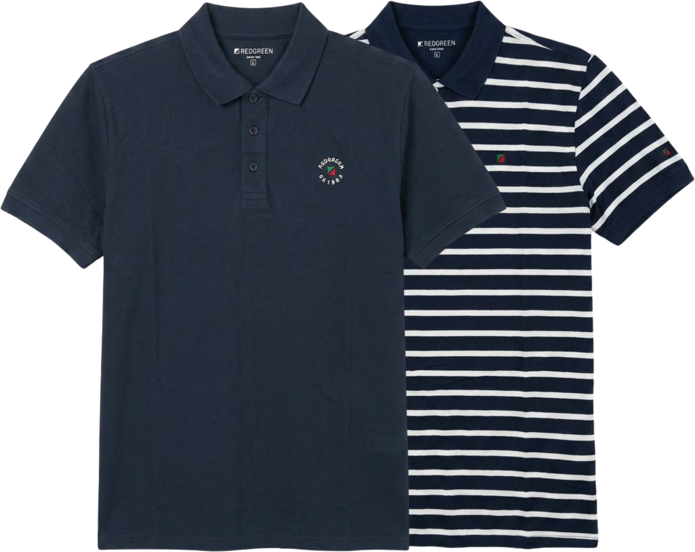 Amazon Redgreen Carlton 2-Pack Polo - Blue/white White S