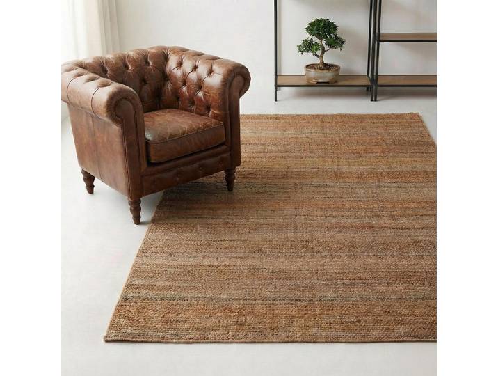 Tapis en jute 140x200 cm, naturel tressé main - Noa