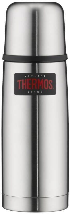 Thermoflasche THERMOS "Light & Compact", silber (edelstahlfarben), Trinkflaschen, 350ml, Edelstahl, Thermoflasche, aus bruchfestem Edelstahl edelstahlfarben 350ml