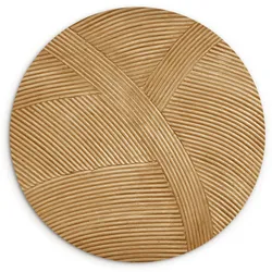 WANDBILD Struktur - Natur - Kunst - Rattan Wandbild 120x120 cm