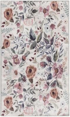 Nourison Washables Indoor Multicolored Floral Area Rug